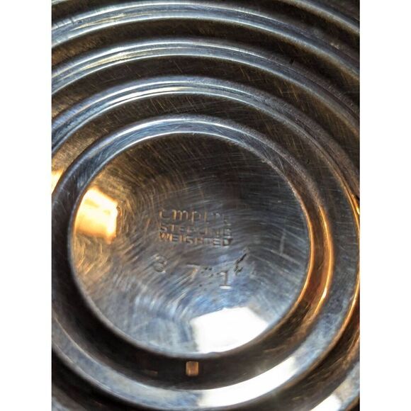 Empire vintage sterling silver weighted candlestick holder - Picture 8 of 9